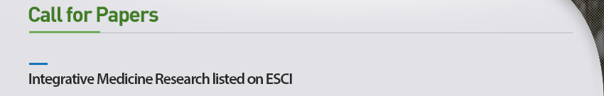 Integrative Medicine Research listed on ESCI 